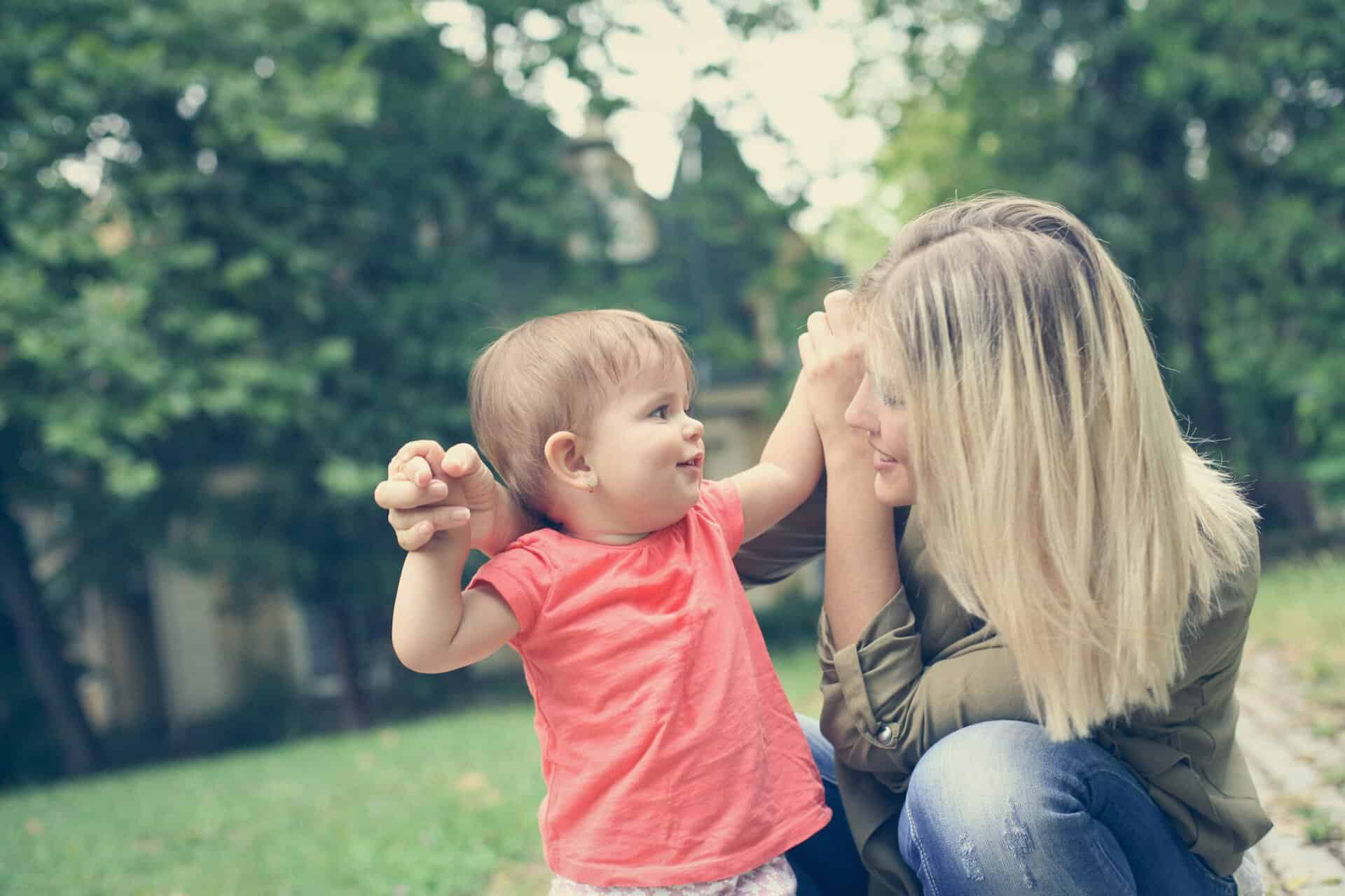 mother with baby boy